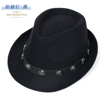 Carnival Hat with Skulls and Wide Brims