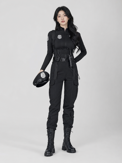 Women’s Black Tactical Role-Play Costume
