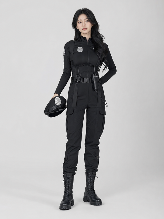 Women’s Black Tactical Role-Play Costume