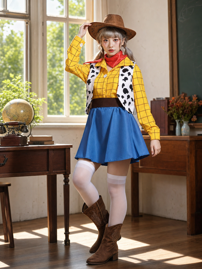 Woody and Jessie Cowboy Cosplay Costume for Halloween