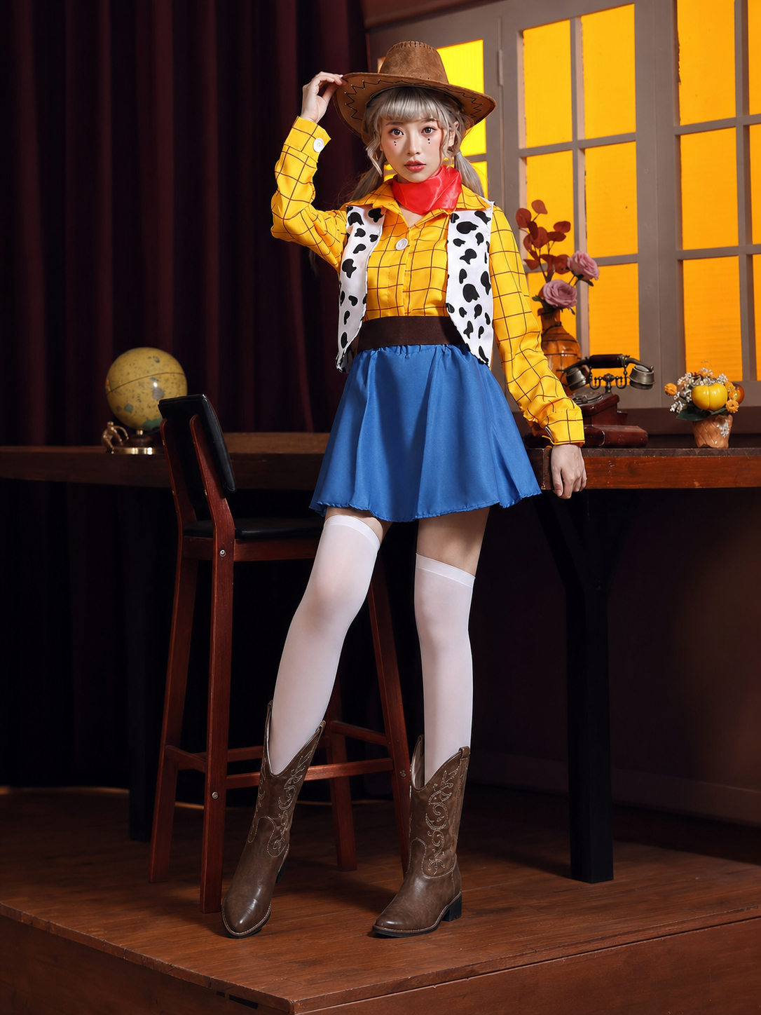 Woody and Jessie Cowboy Cosplay Costume for Halloween