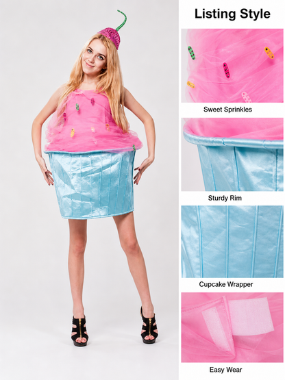 Cupcake Costume Dress for Girls for Halloween