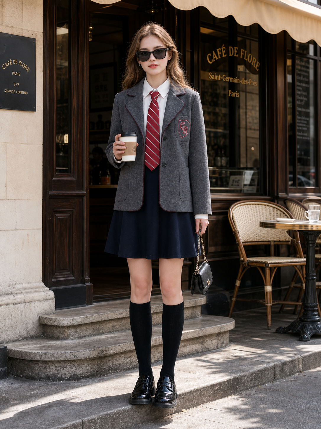Matilda Kids Costume, Gray School Uniform