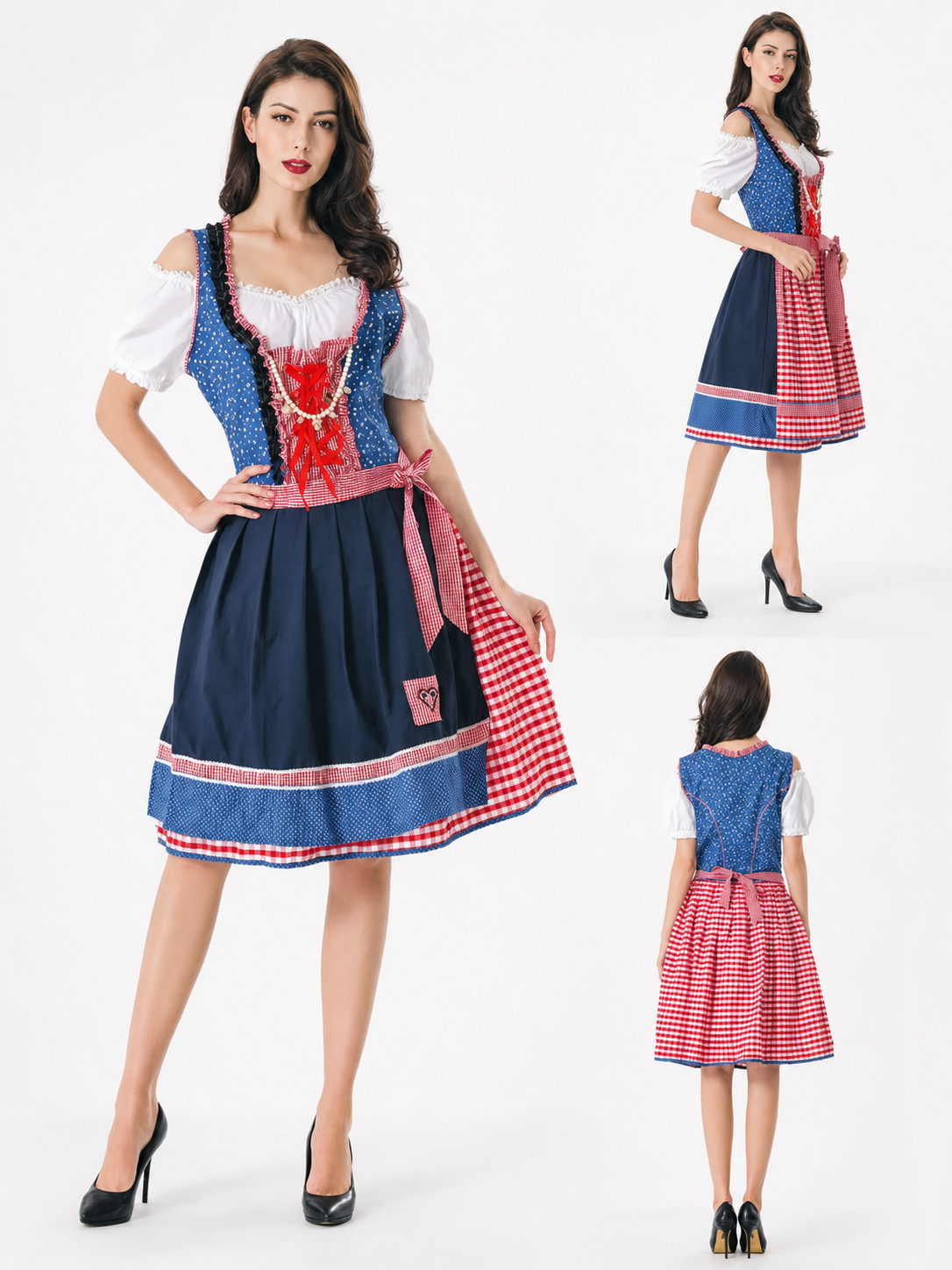 Women's Bavarian dirndl costume for Oktoberfest