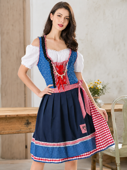 Women's Bavarian dirndl costume for Oktoberfest