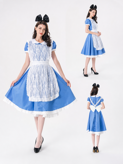 Oktoberfest carnival costume dress with apron