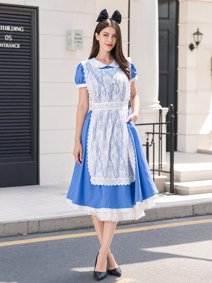 Oktoberfest carnival costume dress with apron