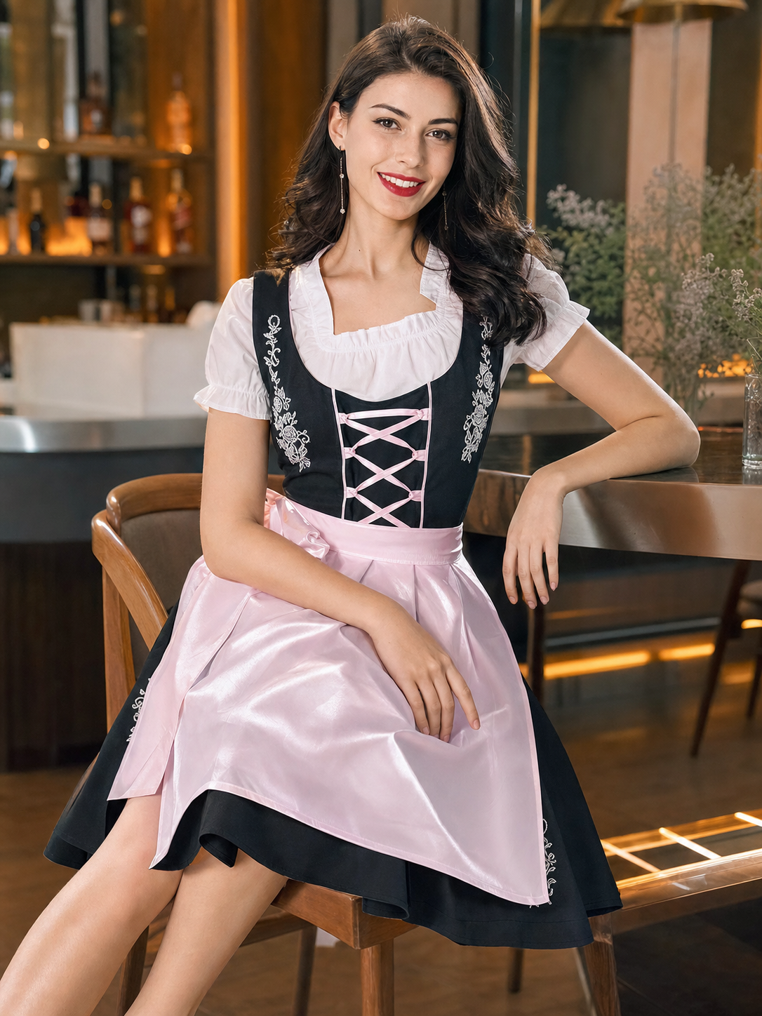 Bavarian Oktoberfest Costume with Apron