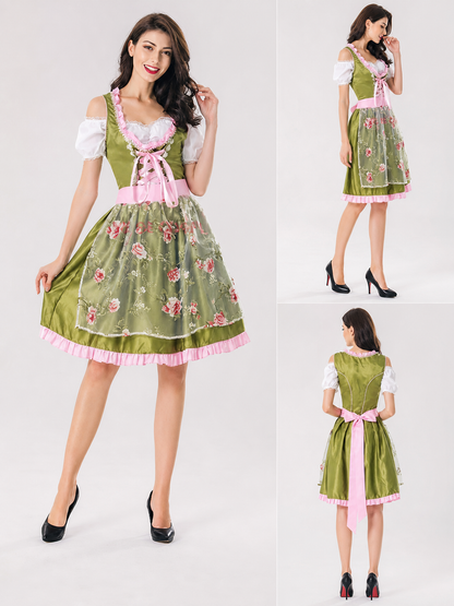 Bavarian-Style Dirndl Costume