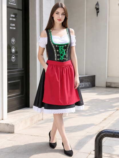 Bavarian-Style Dirndl Costume Dress