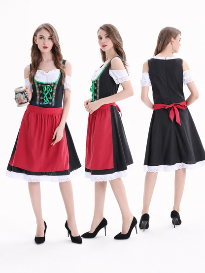 Bavarian-Style Dirndl Costume Dress