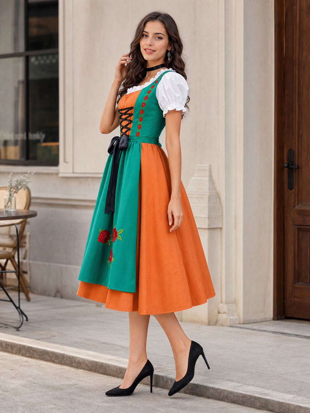 Oktoberfest-Style Dirndl Costume