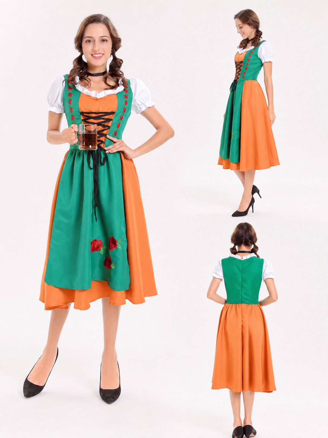 Oktoberfest-Style Dirndl Costume