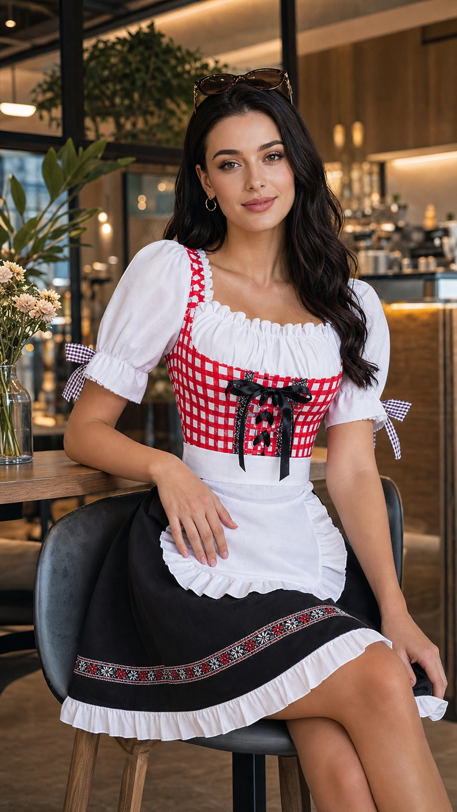 Bavarian-Style Carnival Costume Dress