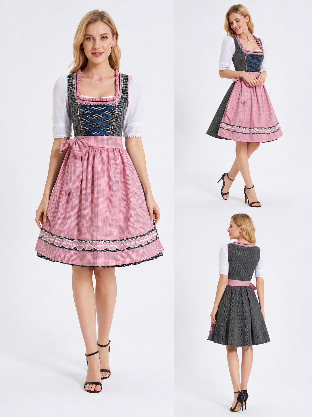Carnival Dirndl-Style Dress with Apron