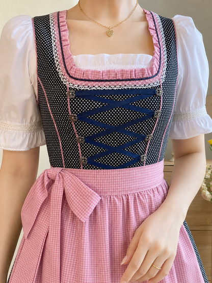 Carnival Dirndl-Style Dress with Apron