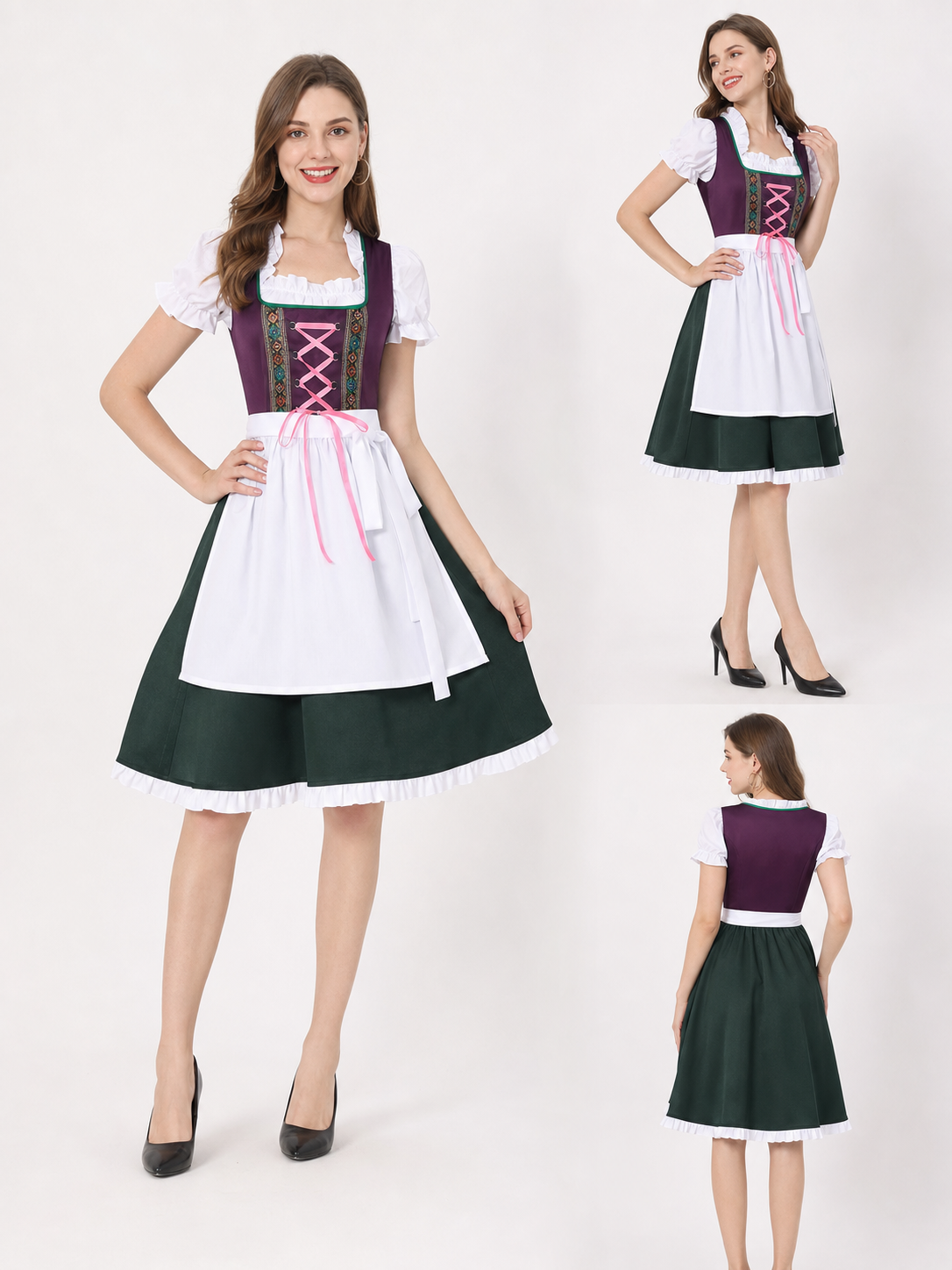 Dirndl costume dress for Halloween and Oktoberfest