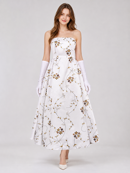 Mia Costume: White Cosplay Dress with Gloves