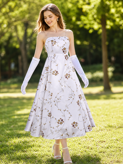 Mia Costume: White Cosplay Dress with Gloves