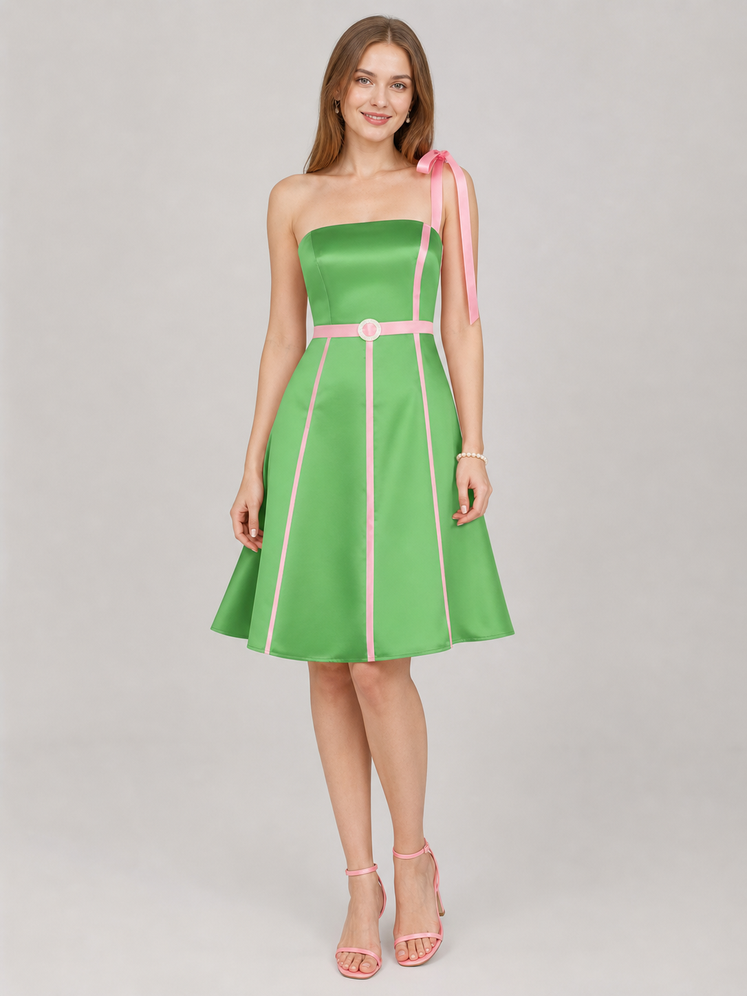 Barbie/Ken-Style Costume Dress with Belt
