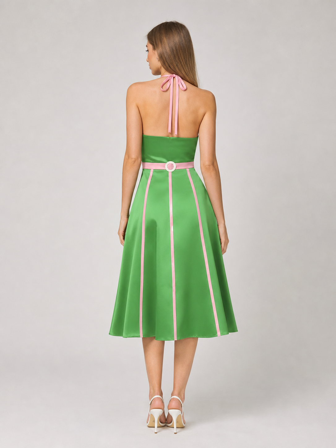 Barbie/Ken-Style Costume Dress with Belt