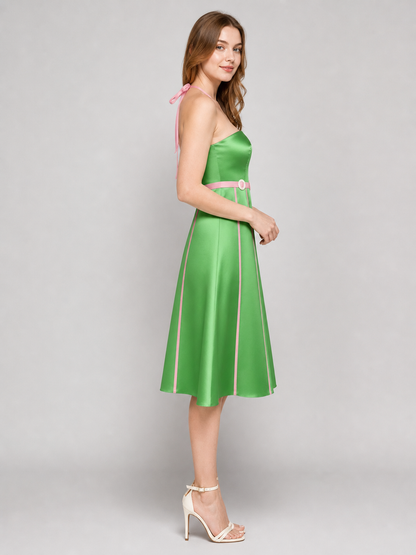 Barbie/Ken-Style Costume Dress with Belt side view 4