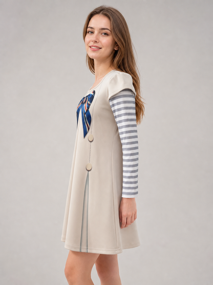 Kids' M3GAN Long Sleeve Cosplay Dress