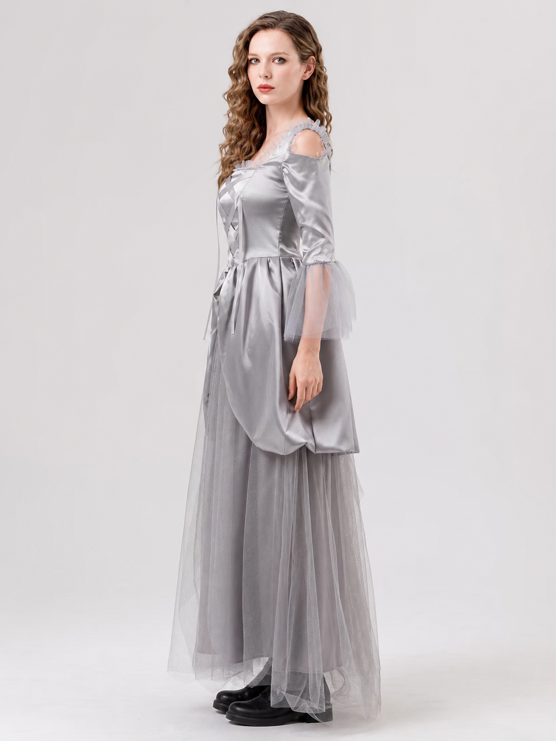Ghost Bride Carnival Dress with Corset Lacing