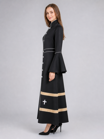 Clergy Robe Costume, Long, with Crosses