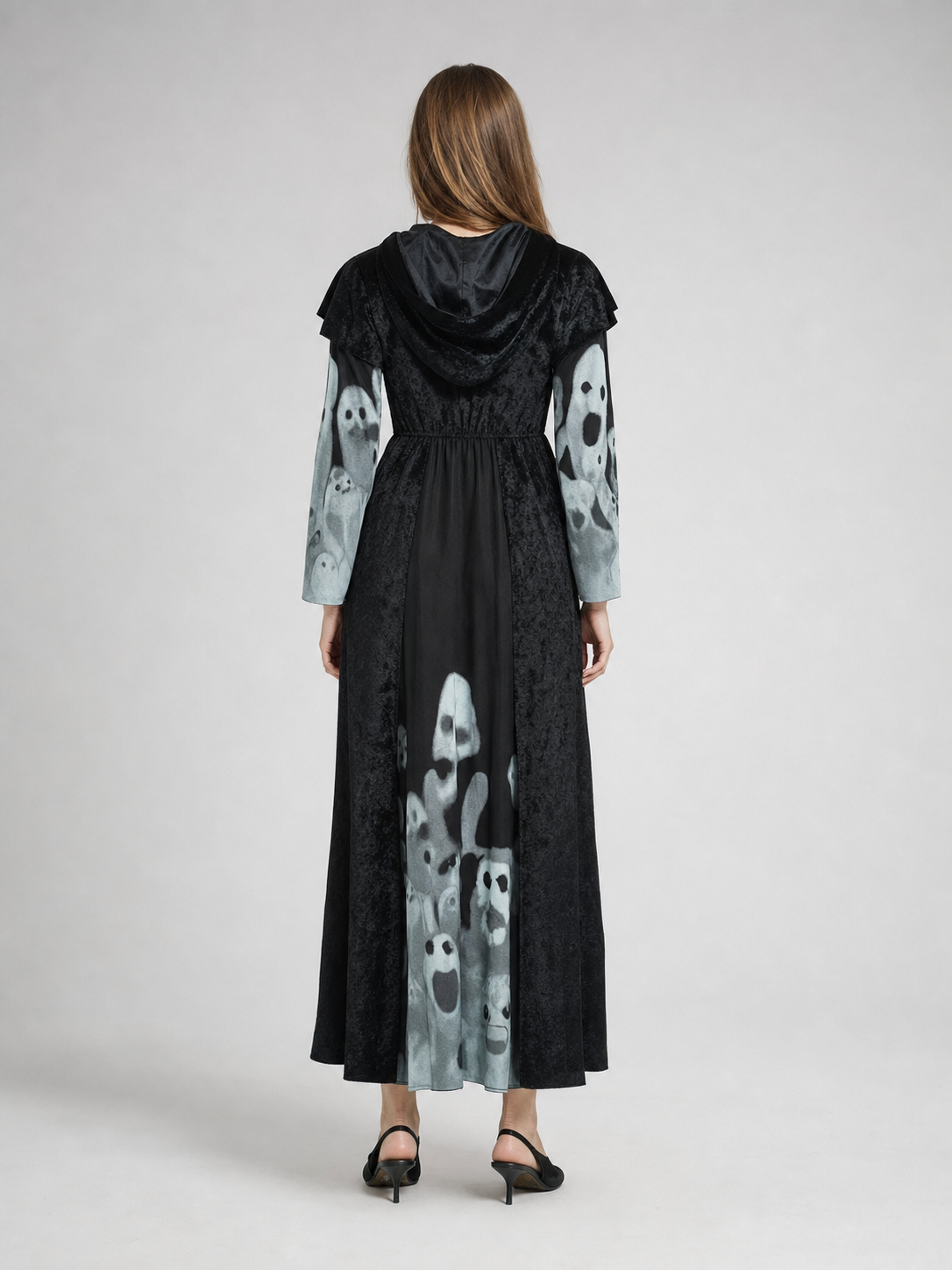 Halloween Hooded Witch Dress Costume