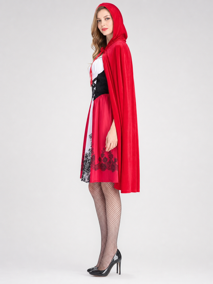 Little Red Riding Hood Costume with Cape and Dress