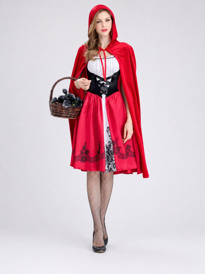 Little Red Riding Hood Costume with Cape and Dress