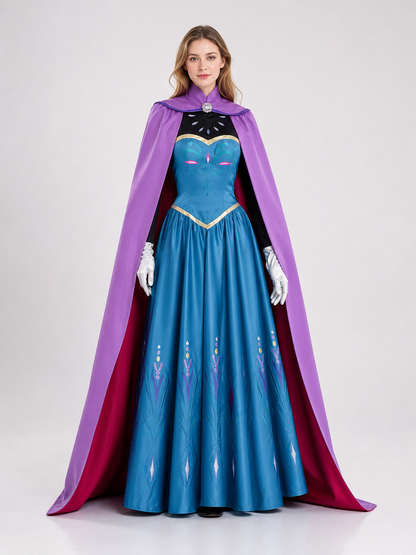 Snow White Carnival Costume with Cape and Gloves