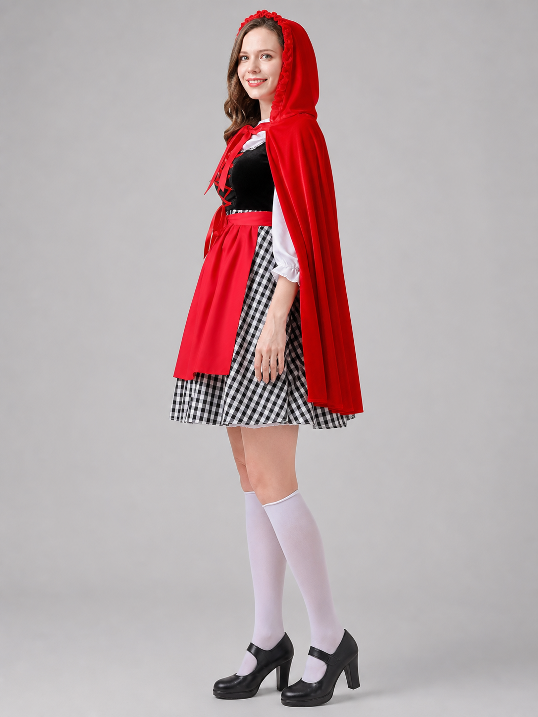 Little Red Riding Hood Carnival Costume with Cloak
