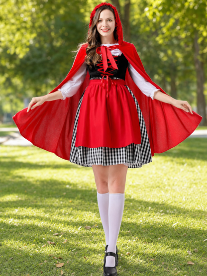 Little Red Riding Hood Carnival Costume with Cloak