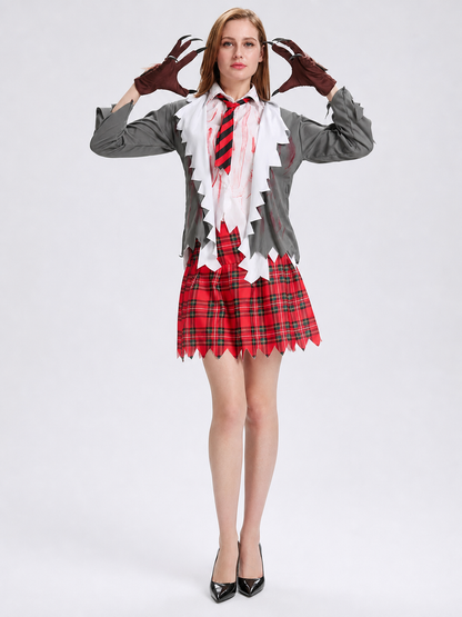 Wolf Anime Cosplay Costume with Skirt