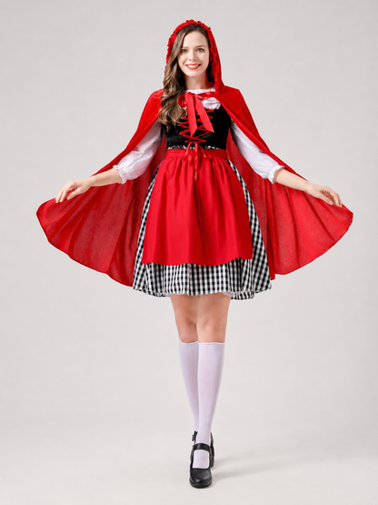 Little Red Riding Hood Carnival Costume with Cloak