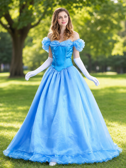 Cinderella Costume Dress with Gloves