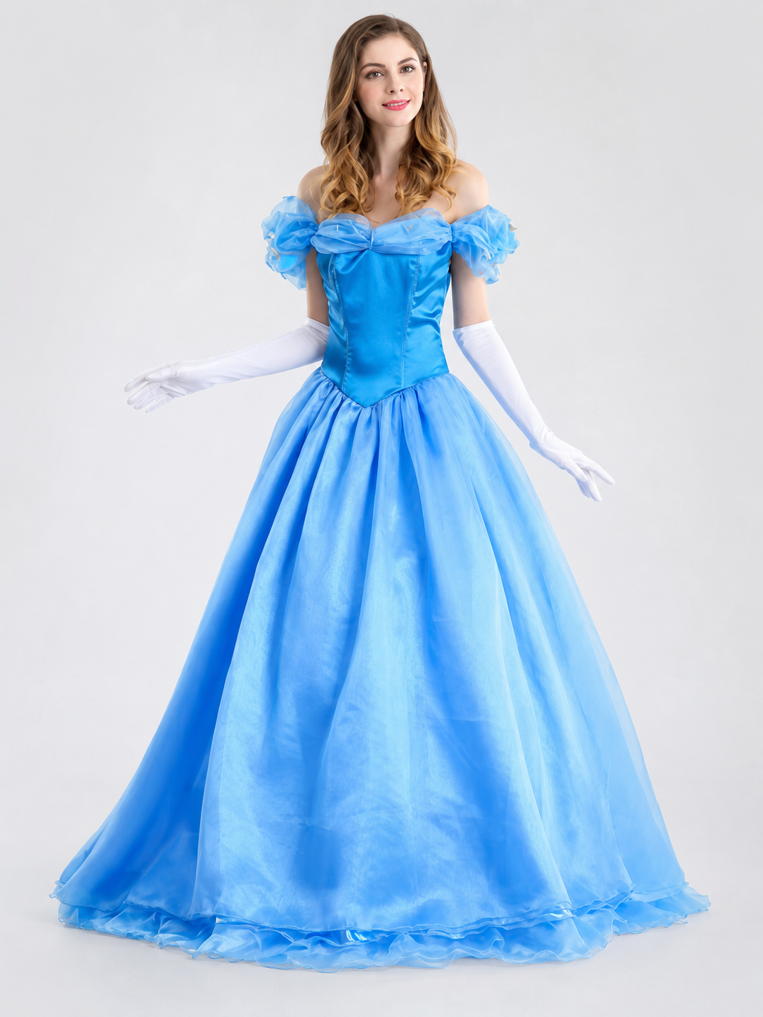 Cinderella Costume Dress with Gloves