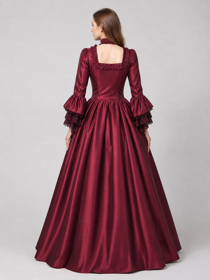 Gothic Long Dress for Costume Parties