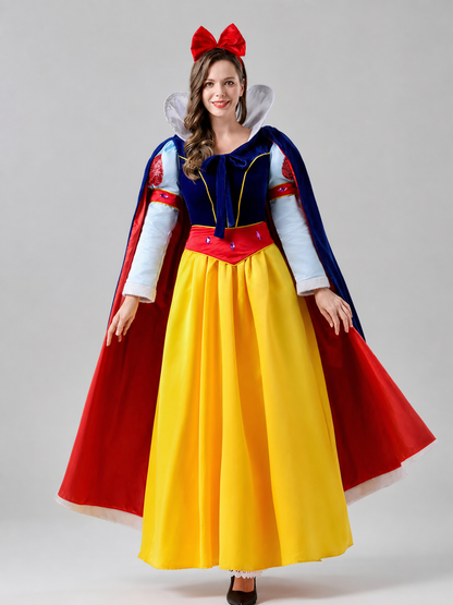 Snow White Costume, carnival dress with cape