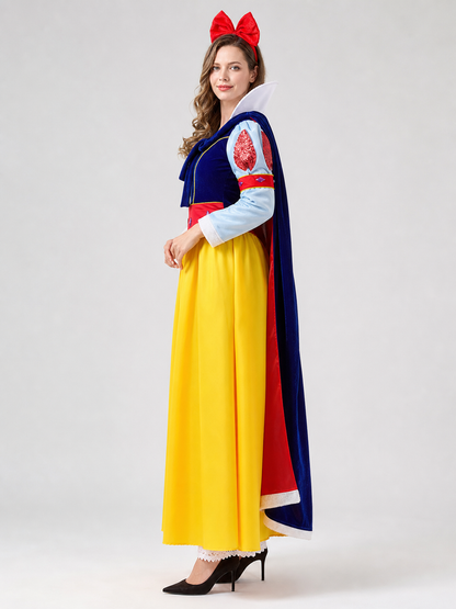 Snow White Costume, carnival dress with cape