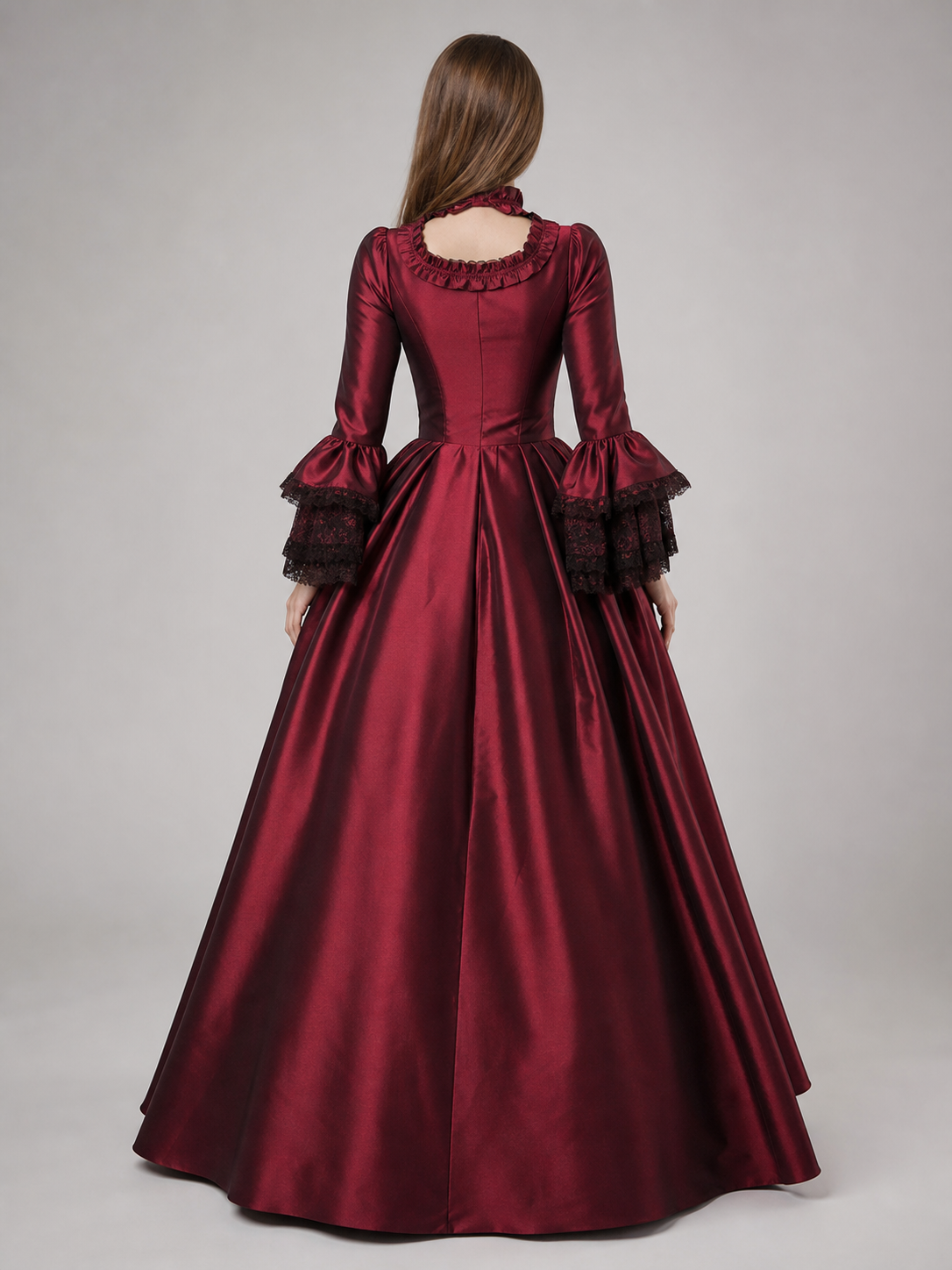 Long Gothic Victorian-Style Dress