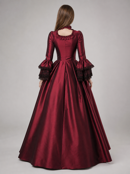 Long Gothic Victorian-Style Dress