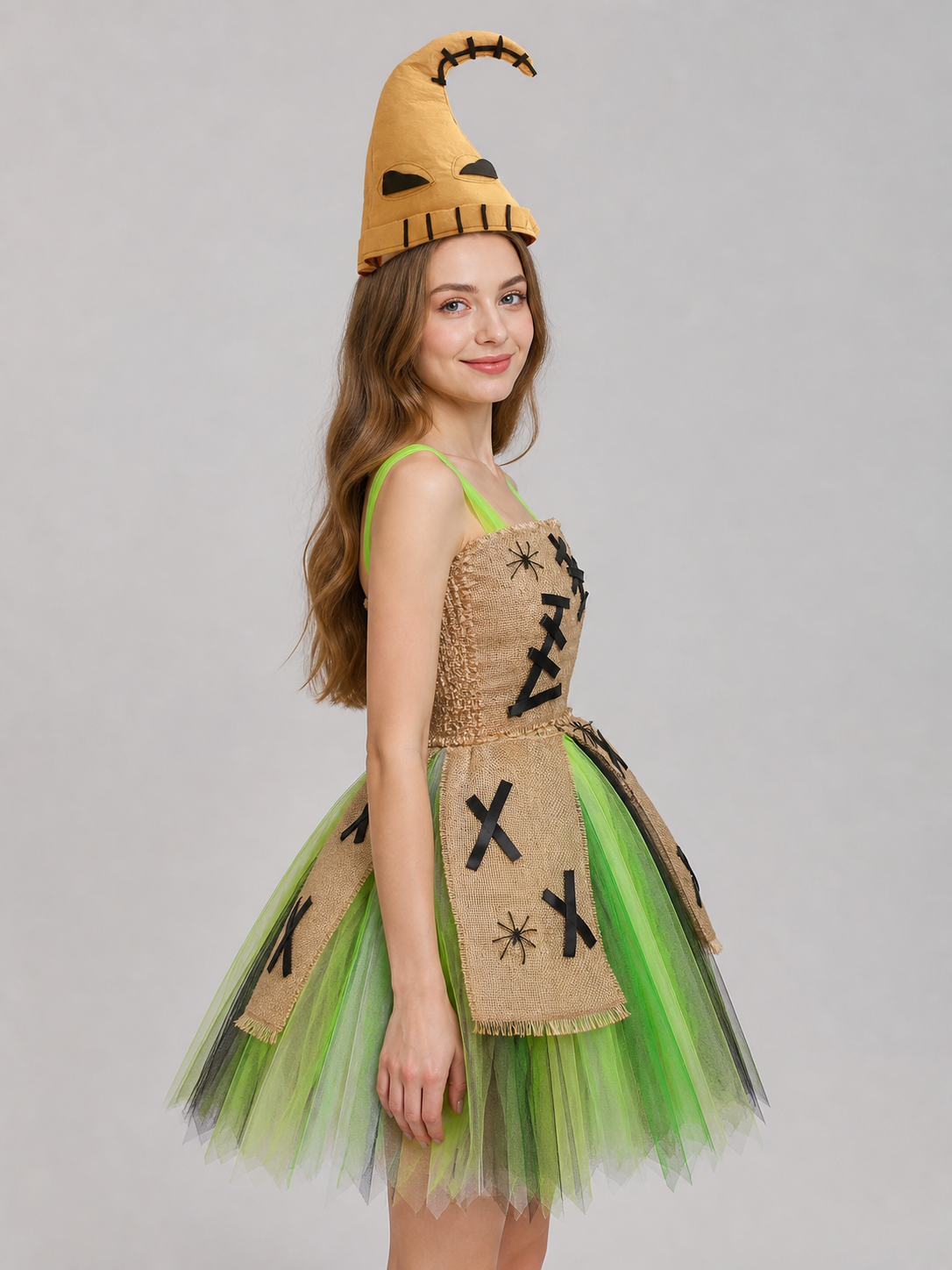 Kids’ Monster Costume with Dress and Hat
