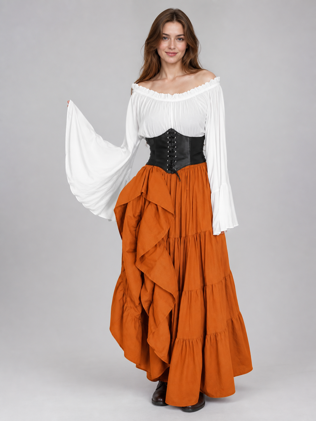Renaissance-style corset dress for carnival