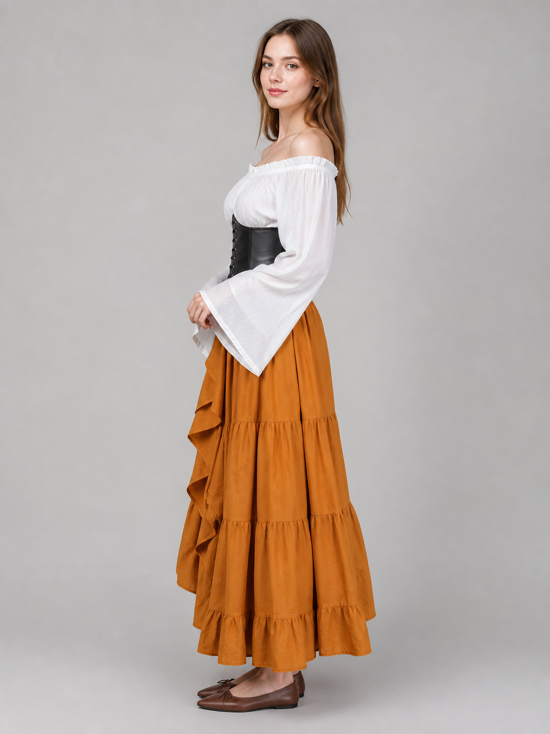 Renaissance-style corset dress for carnival