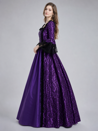 Victorian Dress with Lace and Long Sleeves