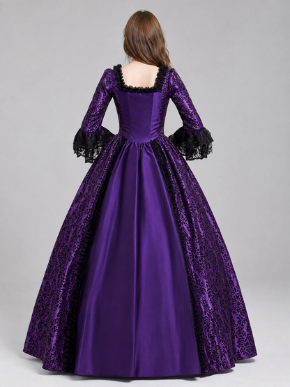 Victorian Dress with Lace and Long Sleeves