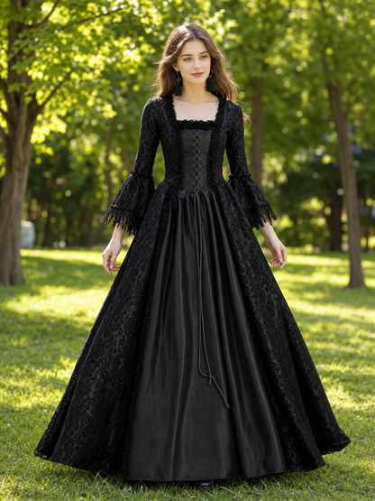 Gothic Victorian-style lace dress
